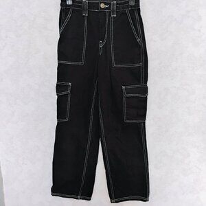 BDG Skate Black Contrast Stitch Cargos Size 28